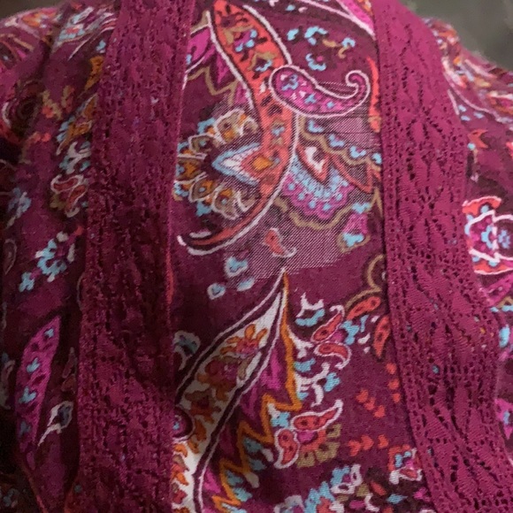 Hollister plum paisley print razorback mini dress - Picture 14 of 14